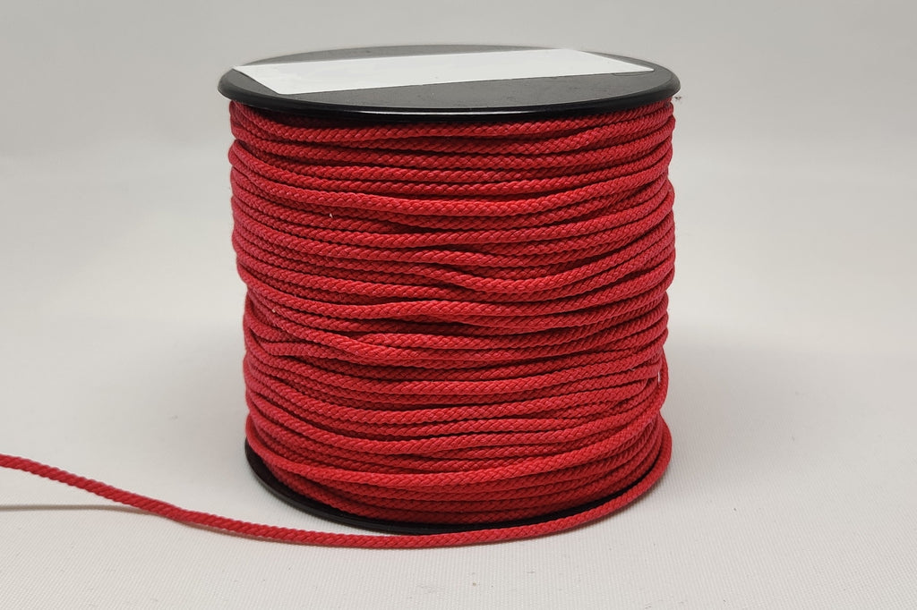 Red 2 millimetre polypropylene cord