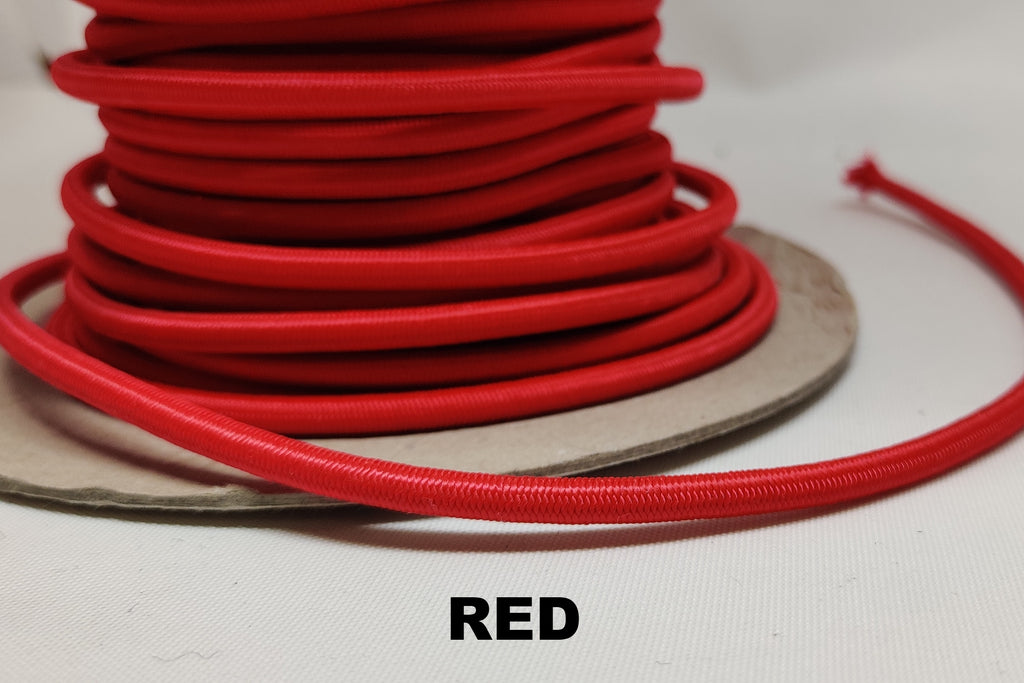 Red 5 millimetre elasticated shock cord