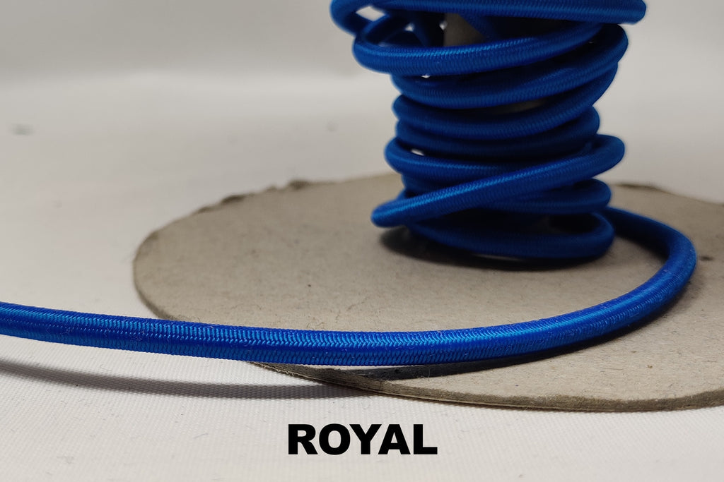 Royal blue 5 millimetre elasticated shock cord