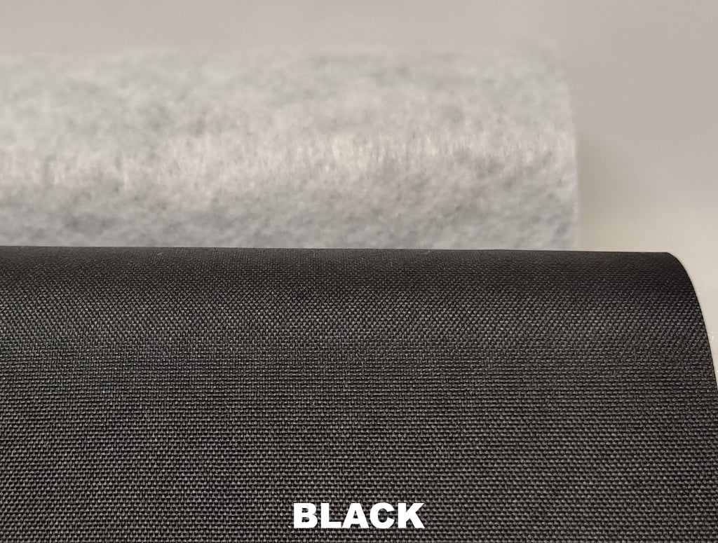 Black soft touch laminate polyester
