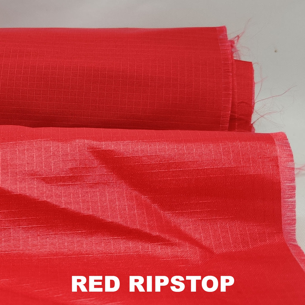 Red ripstop lightweight nylon