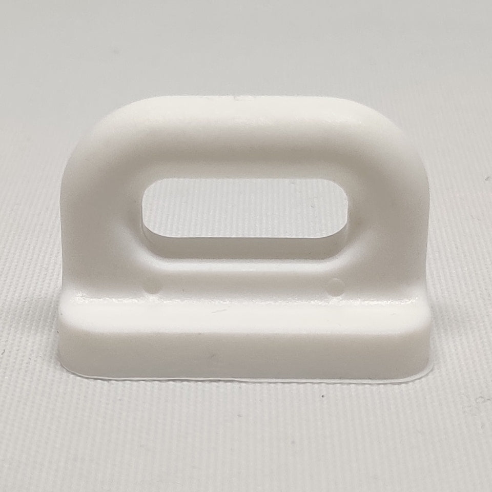 White 22 millimetre mainsail track slide 