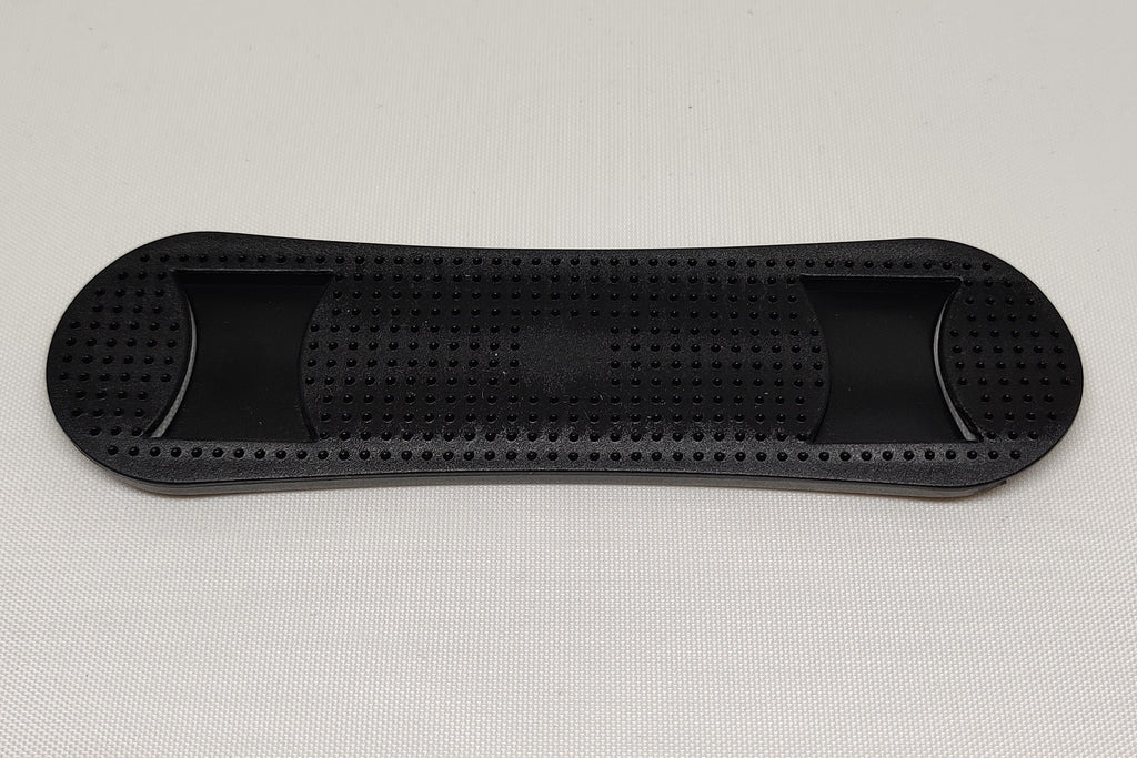 Black plastic 25 millimetre shoulder pad