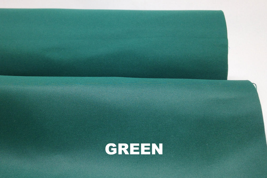 Green lightweight showerproof nylon