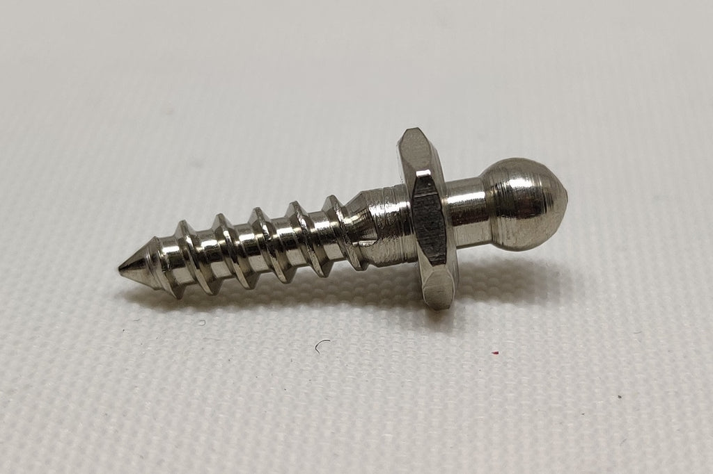 Nickel plated brass screw-in peg from Tenax
