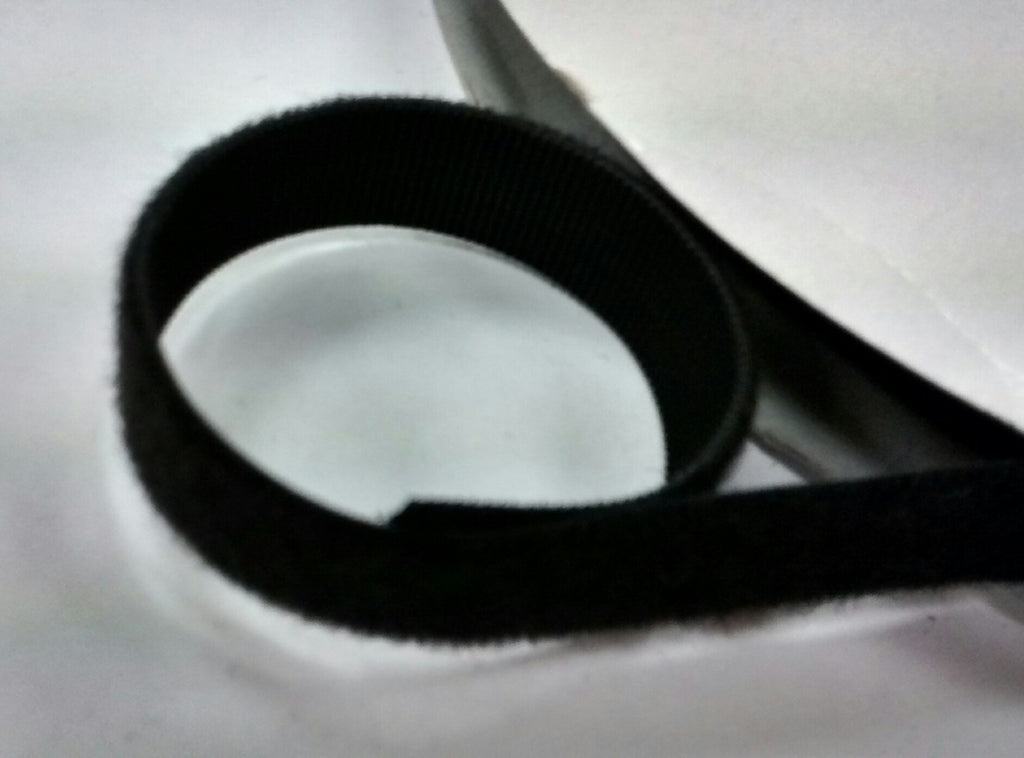 Black 16 millimetre one wrap Velcro brand