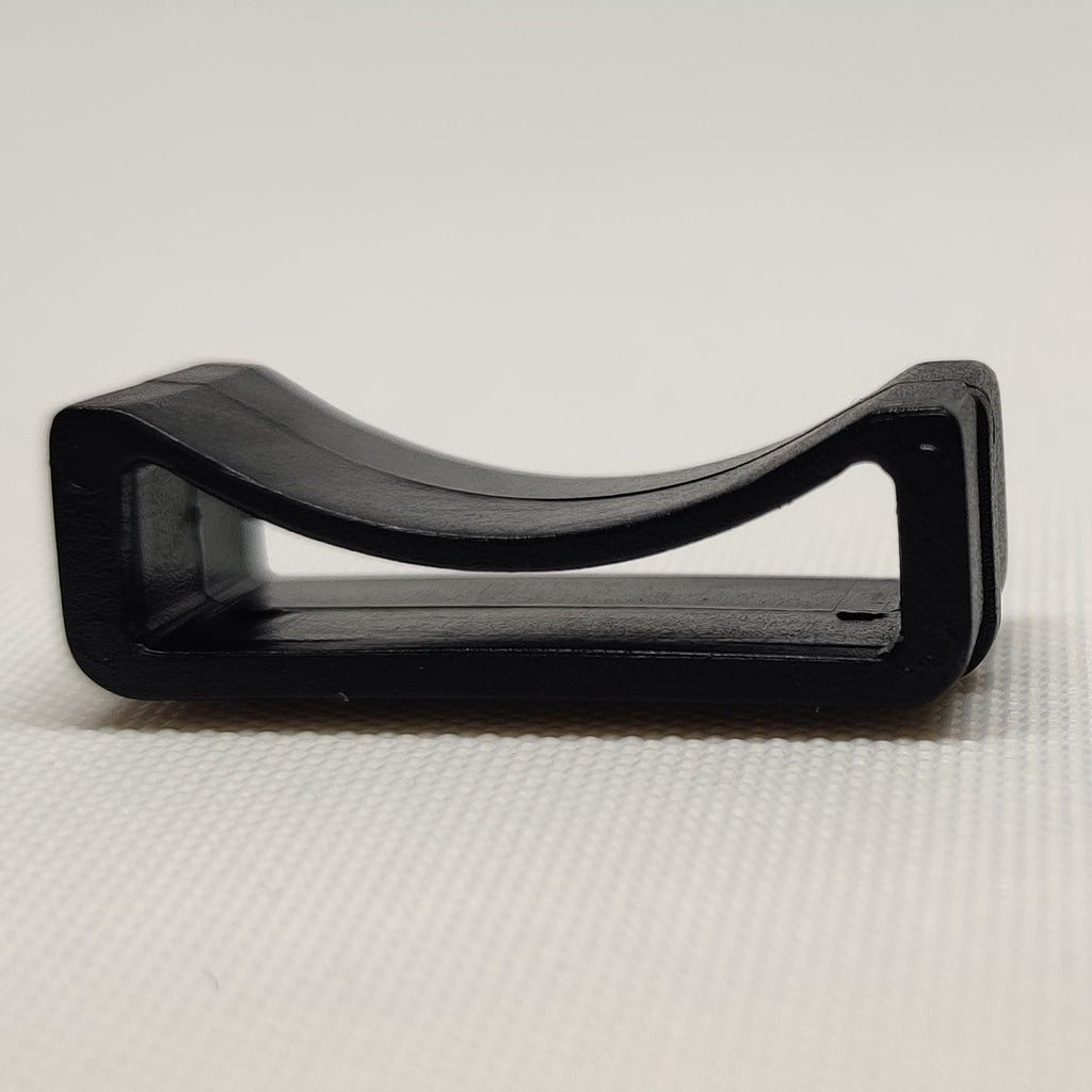 Black plastic 25 millimetre webbing loop retainer from ITW Nexus