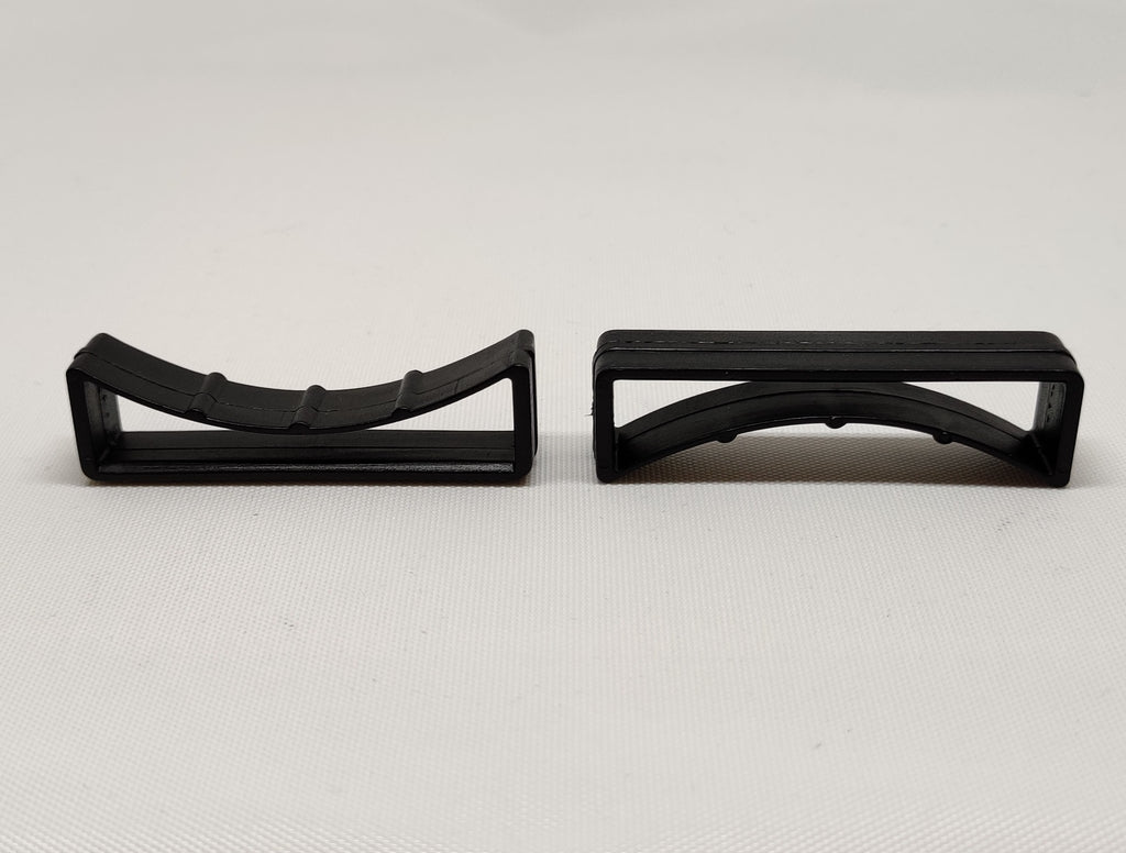 Two webbing loop retainers