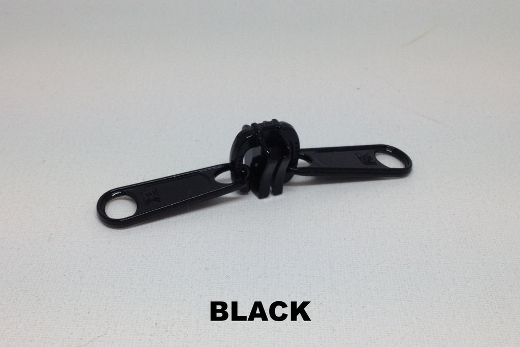 Black Z1091 double metal zip slider 