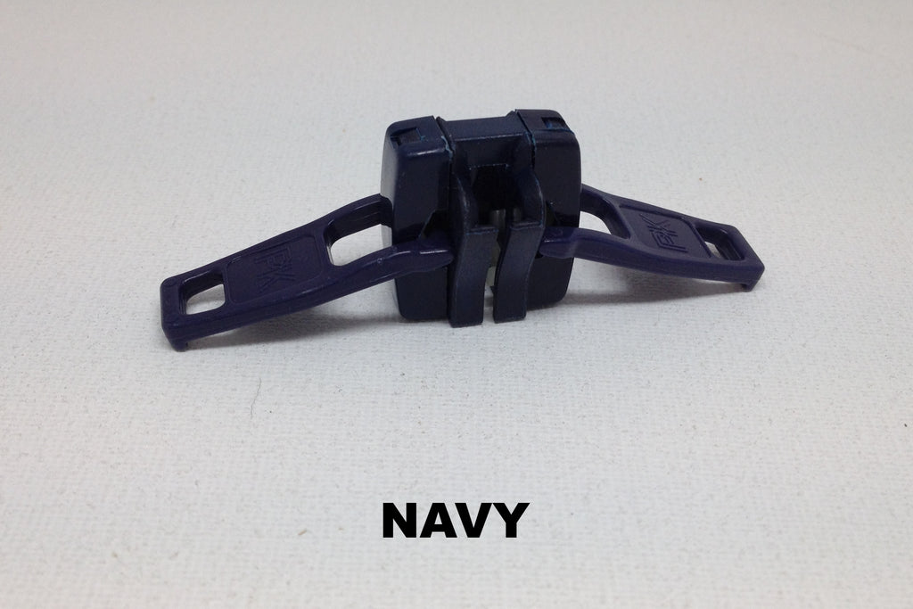 Navy blue double plastic Z1091 zip slider