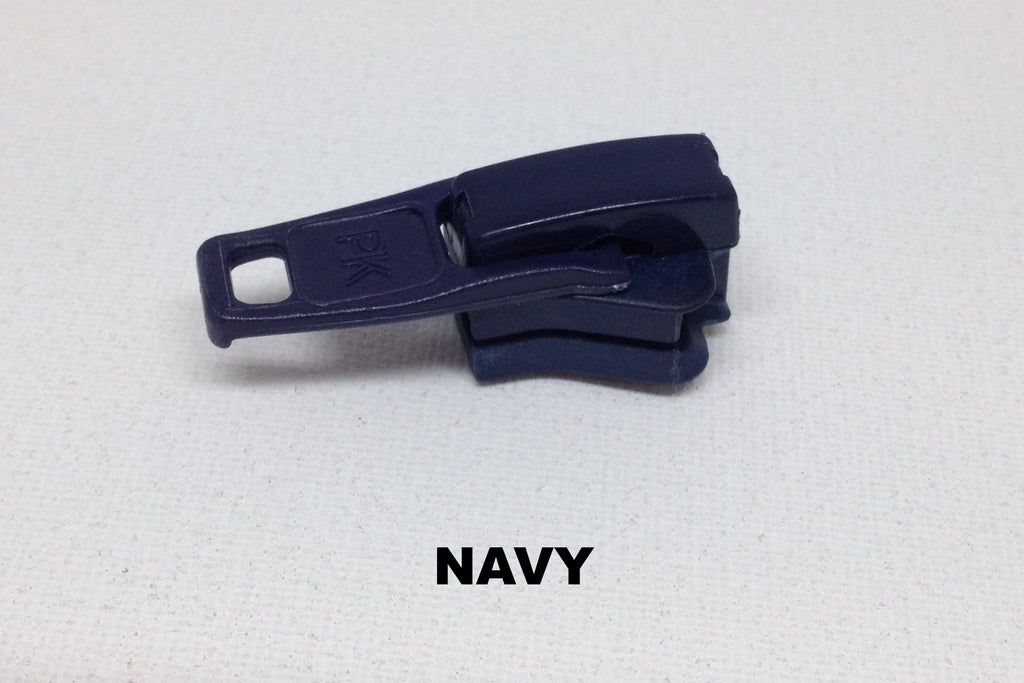 Navy blue single plastic Z1091 zip slider
