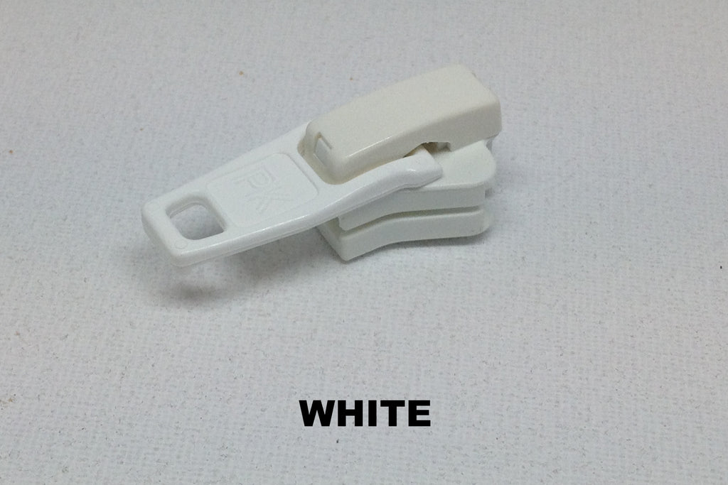 White single plastic Z1091 zip slider