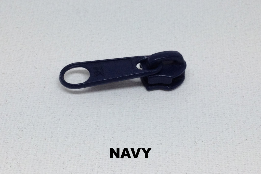 Navy blue Z790 single metal slider for coil zip
