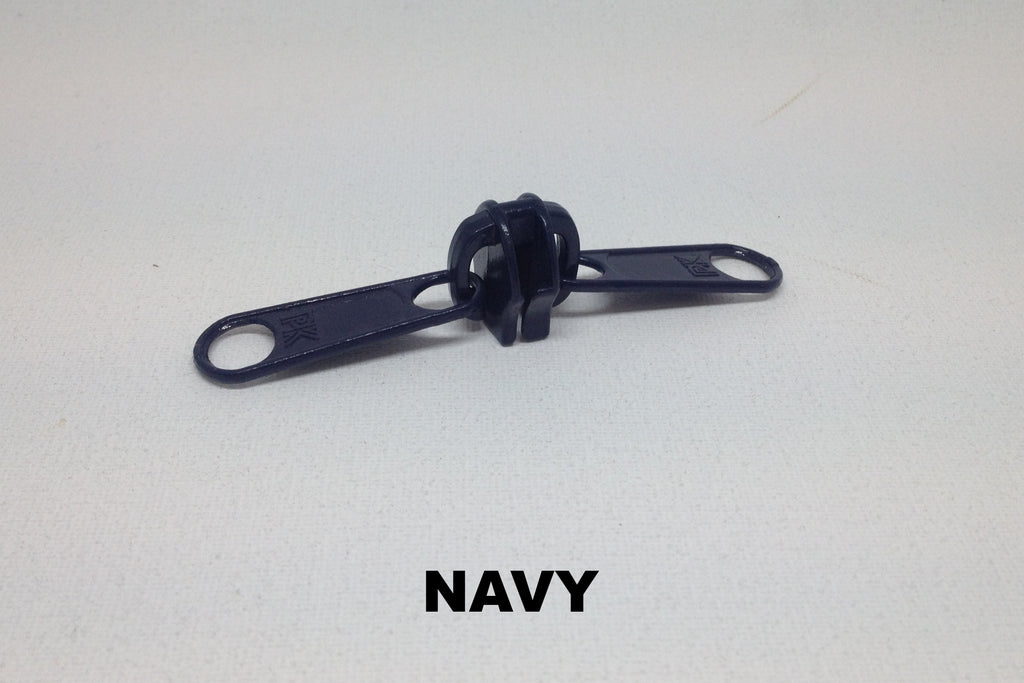 Navy blue Z990 metal double slider for coil zip