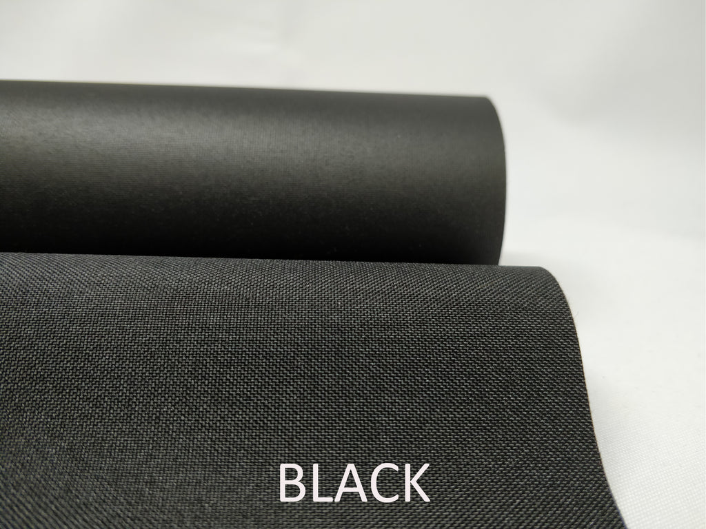 WATERPROOF BREATHABLE POLYESTER MICROFIBRE FABRIC IN BLACK- FROM PROFABRICS