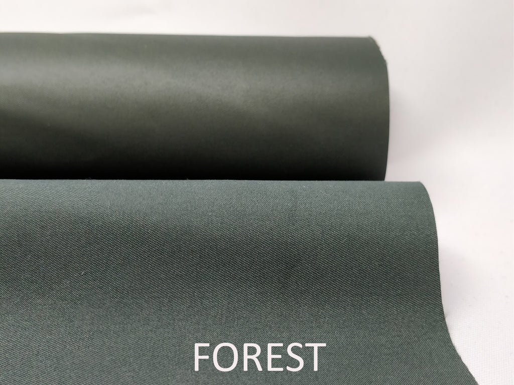 WATERPROOF BREATHABLE POLYESTER MICROFIBRE FABRIC IN FOREST - FROM PROFABRICS