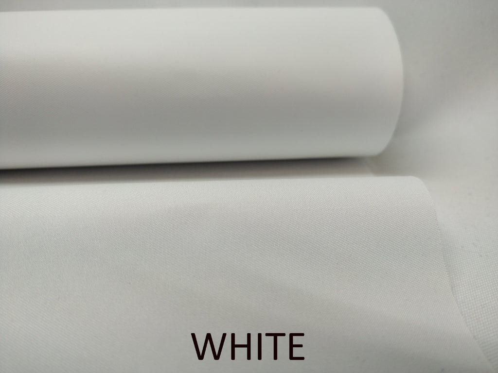 WATERPROOF BREATHABLE POLYESTER MICROFIBRE FABRIC IN WHITE - FROM PROFABRICS