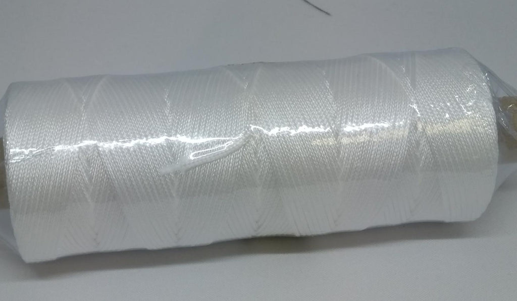250 metre reel of white soft braid polypropylene cord