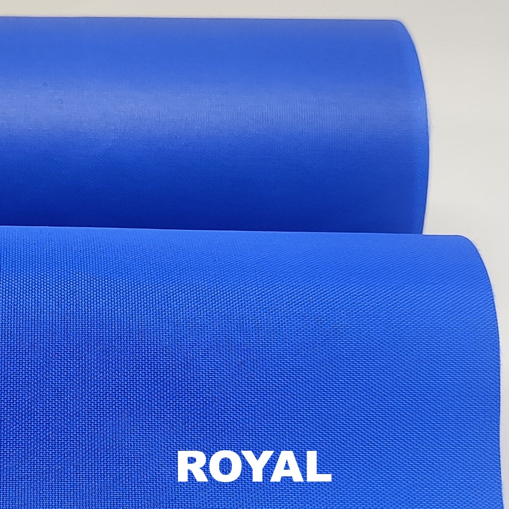Royal blue medium weight nylon with PU coating