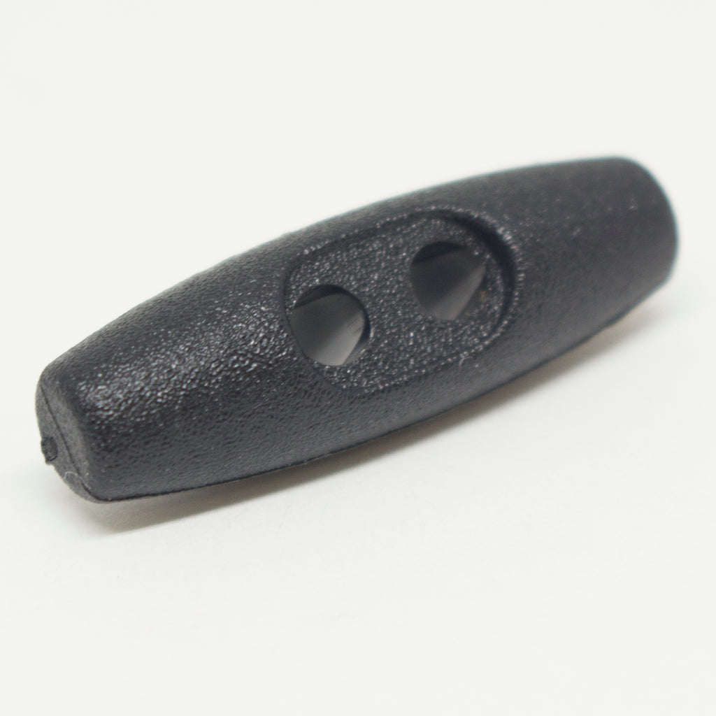 Black plastic cord toggle