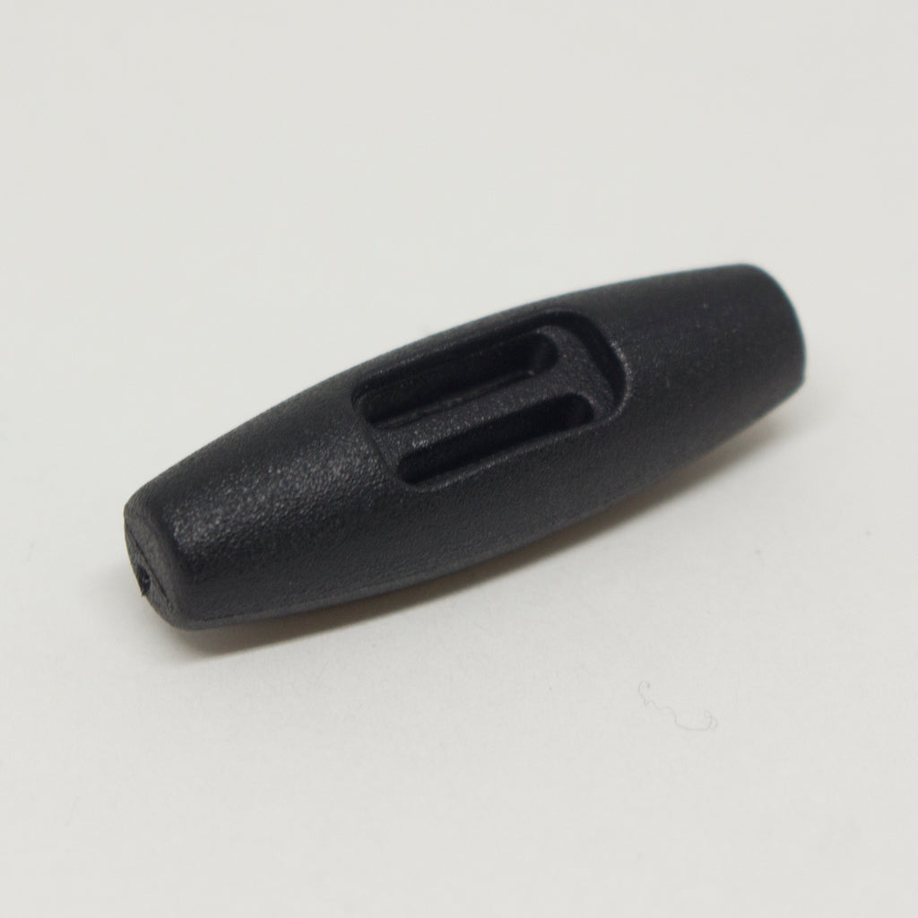 Black plastic tape toggle