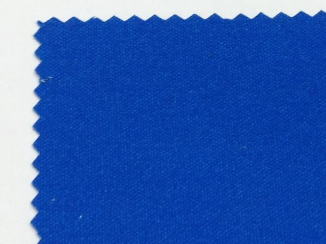 Blue polycotton fire resistant canvas