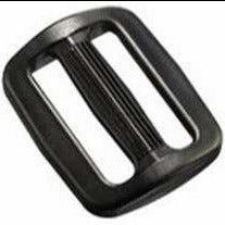 Black plastic 50 millimetre triglide buckle from ITW Nexus