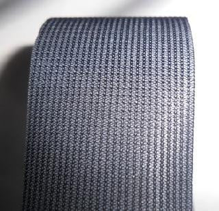 Grey coarse weave polyester webbing