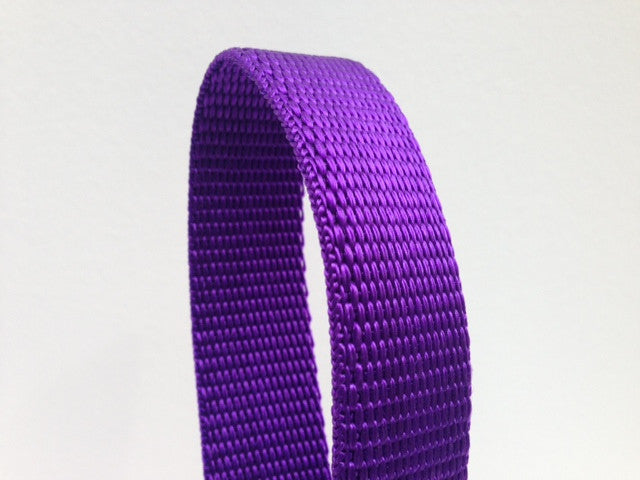 Purple 25mm polypropylene webbing
